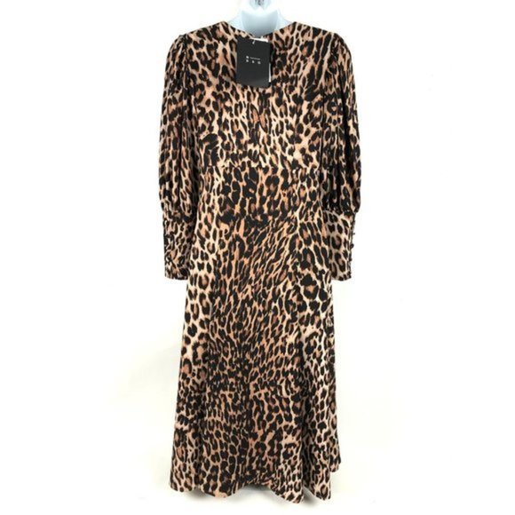 N DUO ShopBop Lady Leopard Di Dress size 38 NWT - Picture 8 of 13